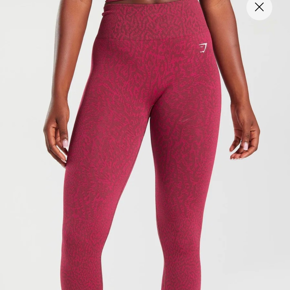 Gymshark Adapt Animal Seamless Leggings - Reef | Cherry Brown